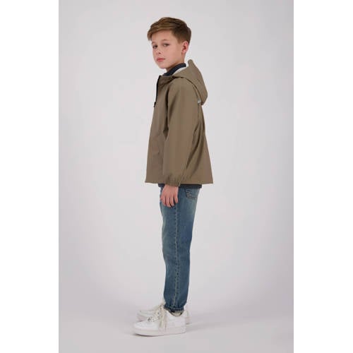 Vingino kids regenjas Thyfoon lichtbruin Jongens/Meisjes Polypropyleen Capuchon