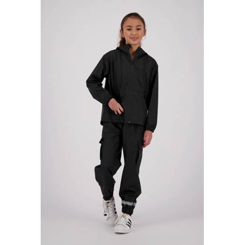 Vingino kids regenbroek Storm zwart Jongens/Meisjes Polypropyleen Effen - maat 134/140 afbeelding