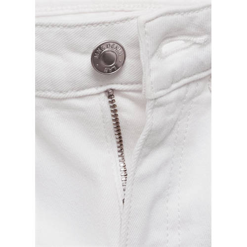 Mango Kids flared jeans wit Meisjes Denim Effen 134