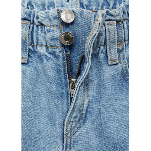 Mango Kids regular fit broek lichtblauw Meisjes Katoen Effen 116