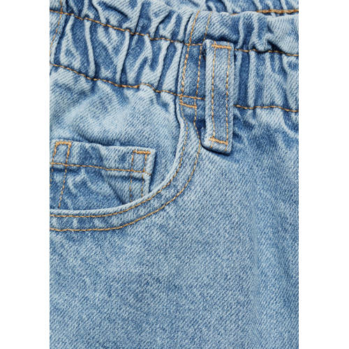 Mango Kids regular fit broek lichtblauw Meisjes Katoen Effen 116