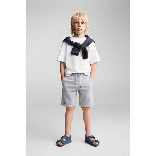 Mango Kids casual short grijs Korte broek Jongens Katoen Effen 152