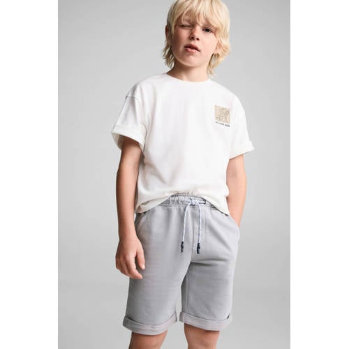 Mango Kids casual short grijs Korte broek Jongens Katoen Effen 152
