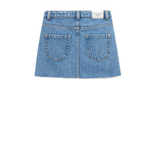 Mango Kids spijkerrok changeant blauw Meisjes Denim Effen 152