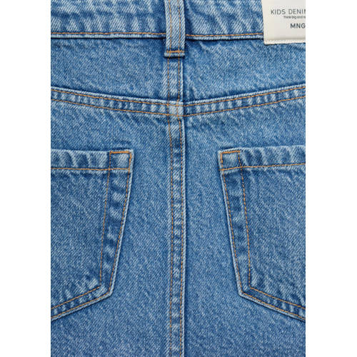 Mango Kids spijkerrok changeant blauw Meisjes Denim Effen 152