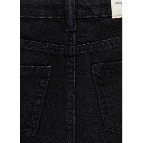 Mango Kids spijkerrok changeant grijs Zwart Meisjes Denim Effen 122