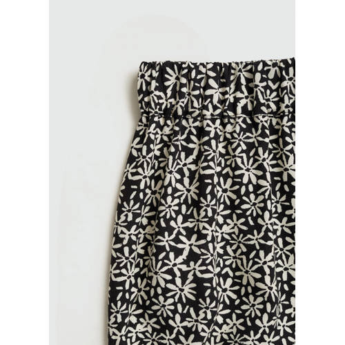 MANGO TEENS maxi rok zwart Meisjes Viscose Bloemen 152(XXS)