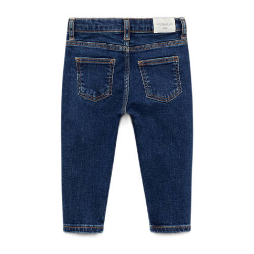 Mango Kids regular fit jeans medium blue denim Blauw Jongens Stretchkatoen 116