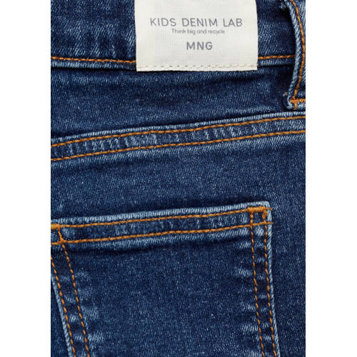 Mango Kids regular fit jeans medium blue denim Blauw Jongens Stretchkatoen 86