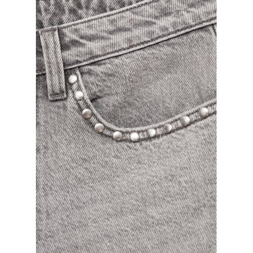 MANGO TEENS denim short grey denim Korte broek Grijs Effen 152(XXS)