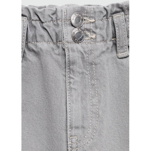 Mango Kids denim; spijkerrok grey denim Grijs Effen 164