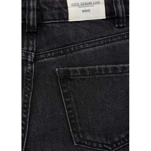 Mango Kids wide leg jeans grey denim Grijs Meisjes Katoen Effen 146