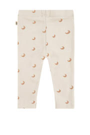 thumbnail: Beige en camelkleurige A Tiny Story baby regular fit broek met elastische tailleband