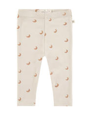 thumbnail: Beige en camelkleurige A Tiny Story baby regular fit broek met elastische tailleband