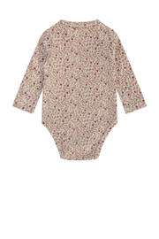 thumbnail: A Tiny Story romper met all over print beige/roze