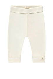 thumbnail: Ecru A Tiny Story baby regular fit broek met elastische tailleband en effen