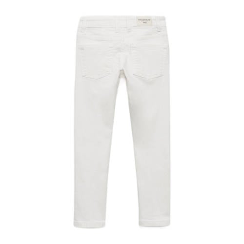 Mango Kids regular fit jeans wit Jongens Katoen Effen 122
