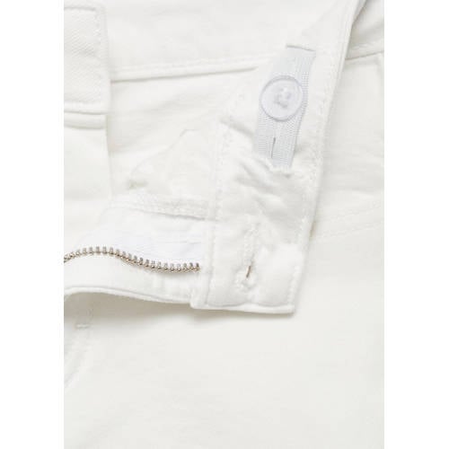 Mango Kids regular fit jeans wit Jongens Katoen Effen 122