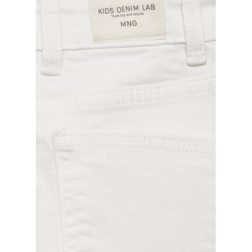 Mango Kids regular fit jeans wit Jongens Katoen Effen 122
