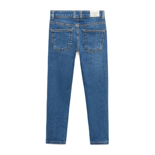 Mango Kids regular fit jeans medium blue denim Blauw Jongens Katoen Effen 140