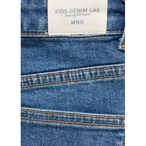 Mango Kids regular fit jeans medium blue denim Blauw Jongens Katoen Effen 140