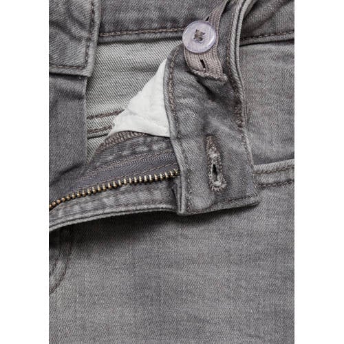 Mango Kids regular fit jeans grey denim Grijs Jongens Katoen Effen 164