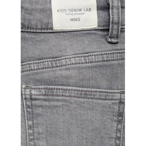 Mango Kids regular fit jeans grey denim Grijs Jongens Katoen Effen 164
