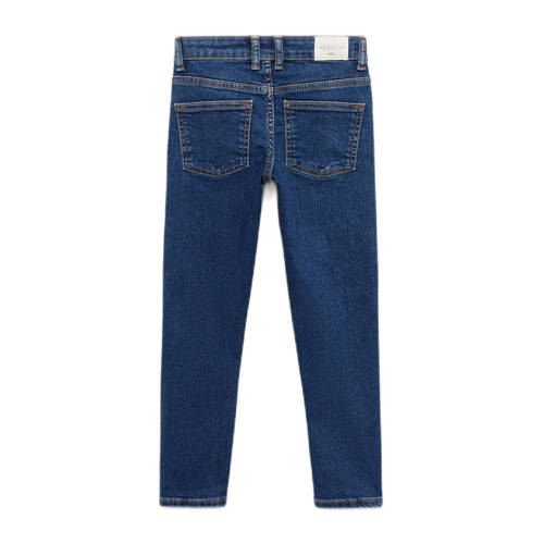 Mango Kids regular fit jeans medium blue denim Blauw Jongens Katoen Effen 140