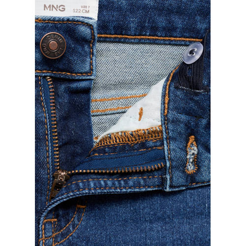 Mango Kids regular fit jeans medium blue denim Blauw Jongens Katoen Effen 140