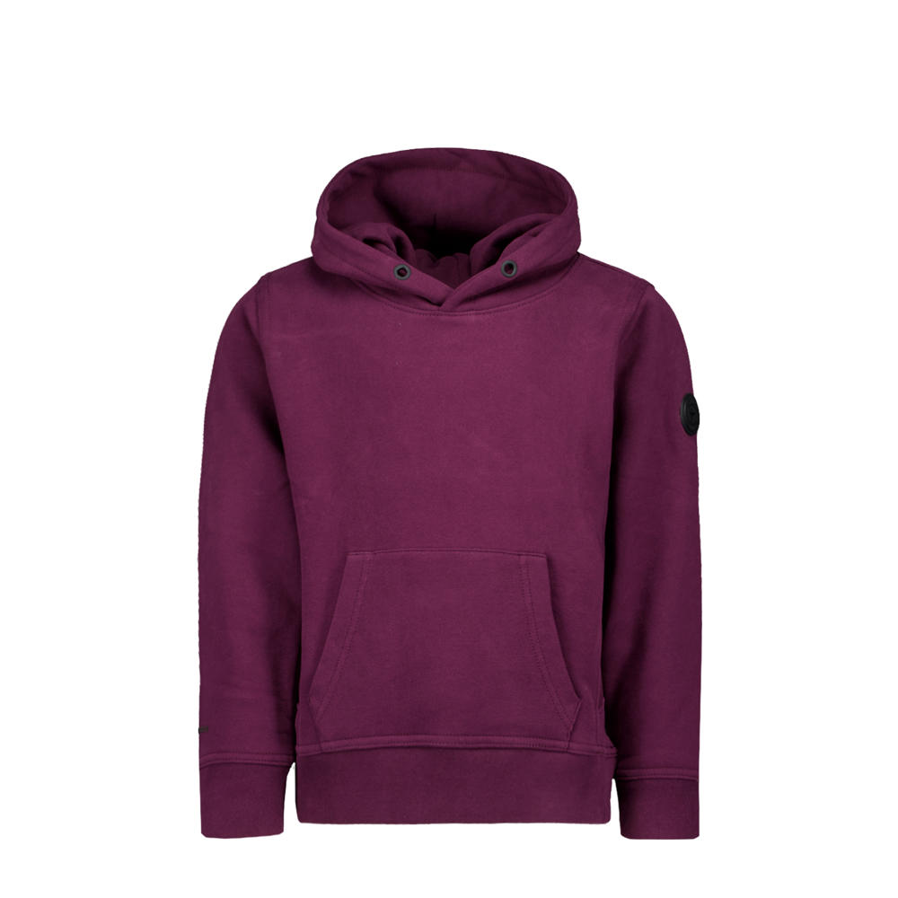 Rode jongens Airforce hoodie van katoen met effen, lange mouwen en capuchon