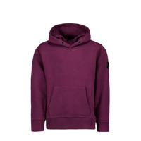 thumbnail: Rode jongens Airforce hoodie van katoen met effen, lange mouwen en capuchon