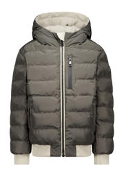 thumbnail: Airforce reversible gewatteerde winterjas ecru/bruin