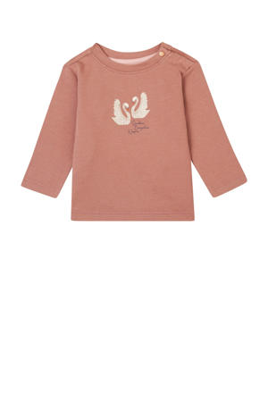 baby longsleeve met printopdruk roze