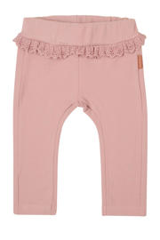 thumbnail: Roze meisjes Noppies baby baby broek van katoen met regular waist en effen