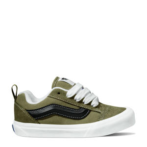 Knu Skool sneakers olijfgroen/zwart