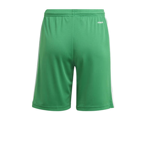 Adidas Performance Junior voetbalshort Squad 21 groen Sportbroek Jongens Meisjes Polyester 140