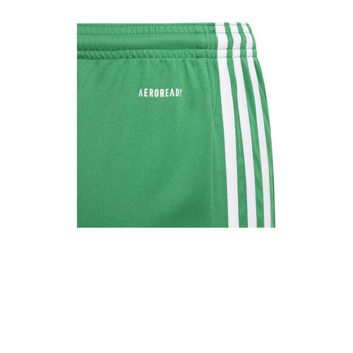 Adidas Performance Junior voetbalshort Squad 21 groen Sportbroek Jongens Meisjes Polyester 140