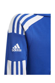 thumbnail: adidas Performance Junior  sportsweater Squad 21 kobaltblauw