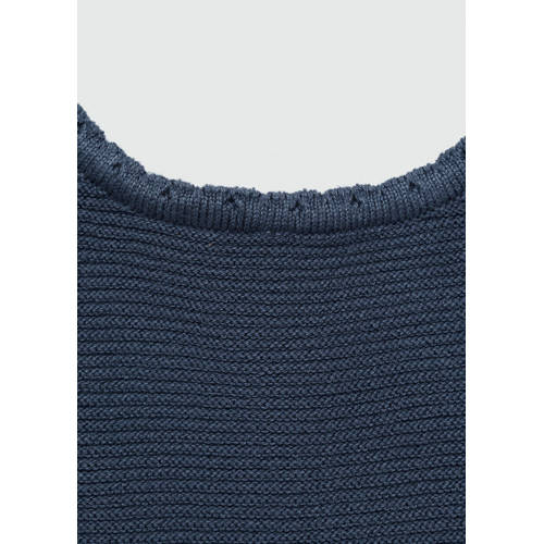 MANGO TEENS top marine Blauw Meisjes Viscose Ronde hals Effen 164(S)