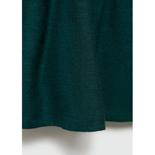 MANGO TEENS crop top donkergroen Meisjes Viscose V-hals Effen 168(M)
