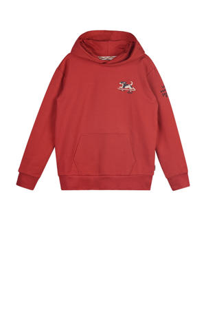 hoodie Sem met printopdruk warmrood
