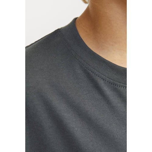 jack & jones JUNIOR T-shirt KORVESTERBRO met tekst Groen Jongens Katoen Ronde hals 128