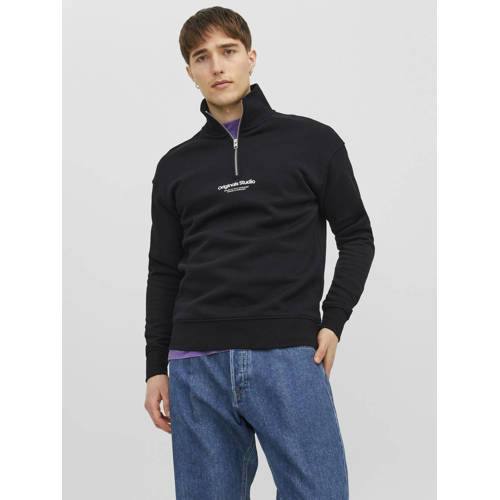 jack & jones JUNIOR sweater JORVESTERBRO met tekst Grijs Tekst 176