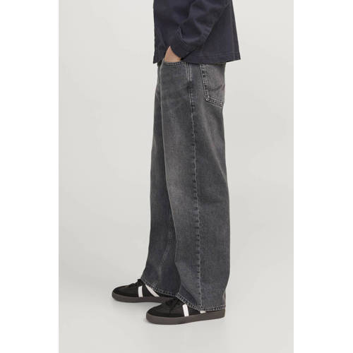 jack & jones JUNIOR loose fit jeans JJIALEX JJORIGINAL grey denim Grijs 170