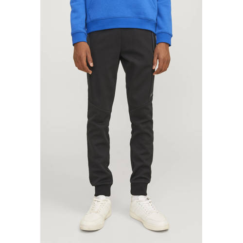 JACK & JONES JUNIOR broek JPSTWILL JJFUSION zwart Jongens Sweat Effen - maat 140 afbeelding