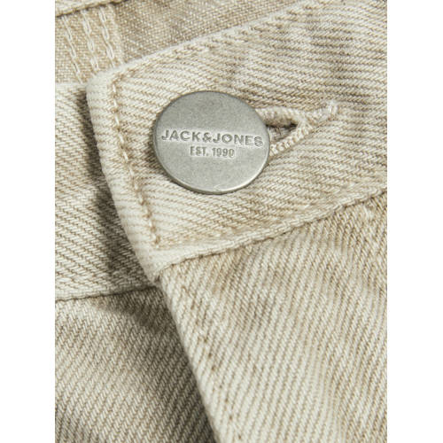 jack & jones JUNIOR loose fit jeans JJIALEX JJCARPENTER beige Jongens Denim 158