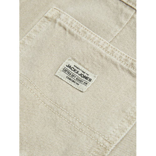 jack & jones JUNIOR loose fit jeans JJIALEX JJCARPENTER beige Jongens Denim 158