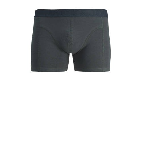 jack & jones JUNIOR boxershort JACJONAH FLOWER set van 3 donkergroen lichtblauw zwart Jongens Stretchkatoen 128