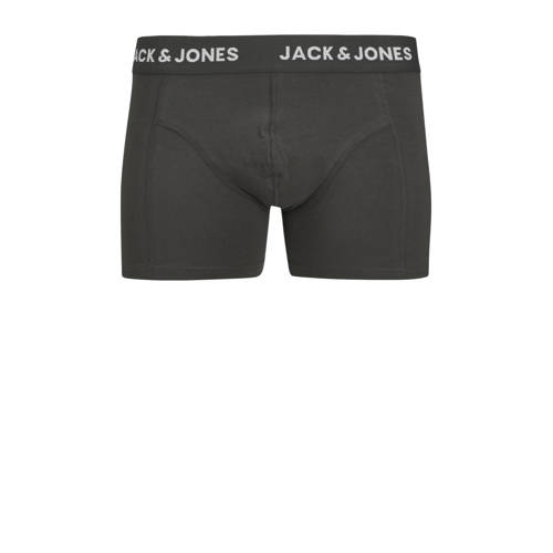 jack & jones JUNIOR boxershort JACHUGO SKULLS set van 3 donkerblauw multicolor Jongens Stretchkatoen 164