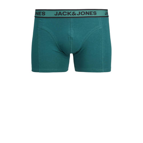 jack & jones JUNIOR boxershort JACDREW set van 3 groen zwart roze Jongens Stretchkatoen 176